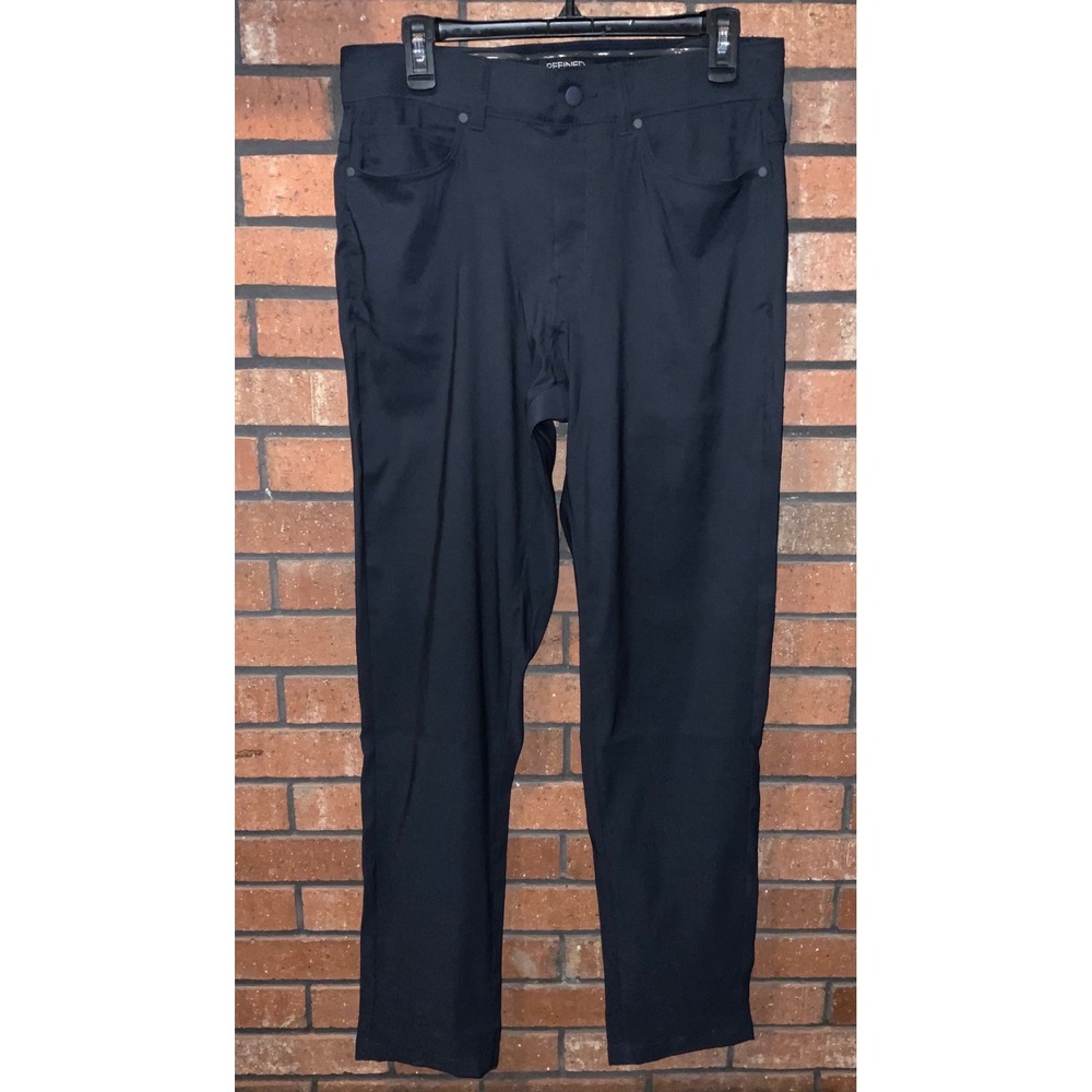 Refined Matter Mens Performance‎ Commuter Pants Navy Blue Stretch Straight 32x32